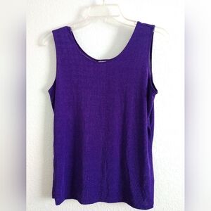 Lotus Travelers Knit Tank Top Purple Size Small Chest 32"